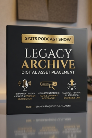 Legacy Archive Media Placement Level on SYJTS Podcast Show